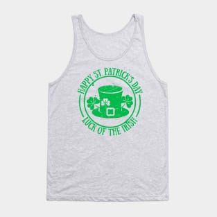 Happy St. Patrick's Day Leprechaun Shamrock T-Shirt Tank Top